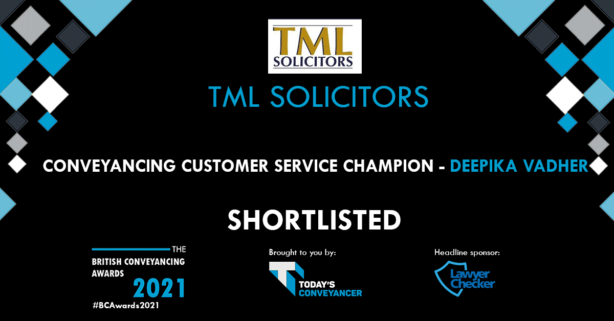 TML Solicitors Shortlist Graphic