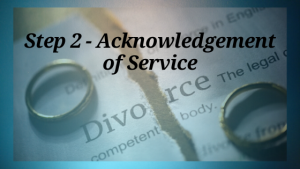 Divorce: Acknowledgement of Service